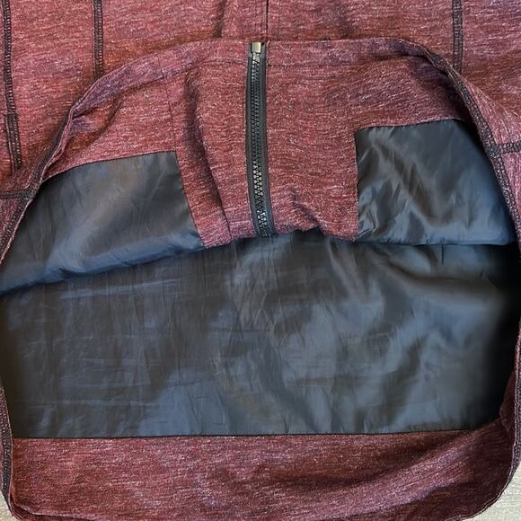 Kane & Unke Full Zip Hoodie Long Sleeve Windbreaker Jacket Outdoor Burgundy  XL - Picture 11 of 14